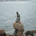Little Mermaid dreaming on his rock in Copenhagen 